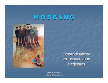 Vortrag zum Thema Mobbing