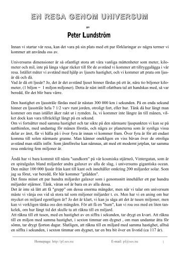 En Resa Genom Rymden