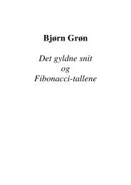 BjÃ¸rn GrÃ¸n Det gyldne snit og Fibonacci-tallene - Emu