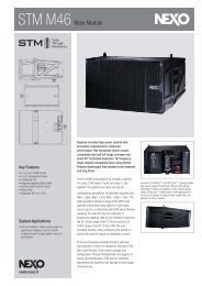 STM M46 Data Sheet - Nexo