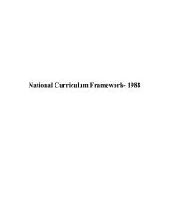 National Curriculum Framework- 1988 - eledu.net
