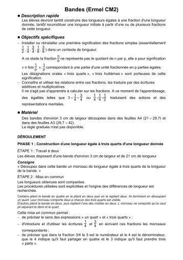 Bandes (Ermel CM2)