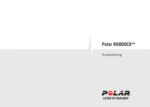 Polar RS800CX Kurzanleitung
