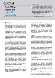 Audi MDM toolkit and the MDM community - ASAM