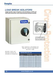 Switchgear - Doepke UK Ltd