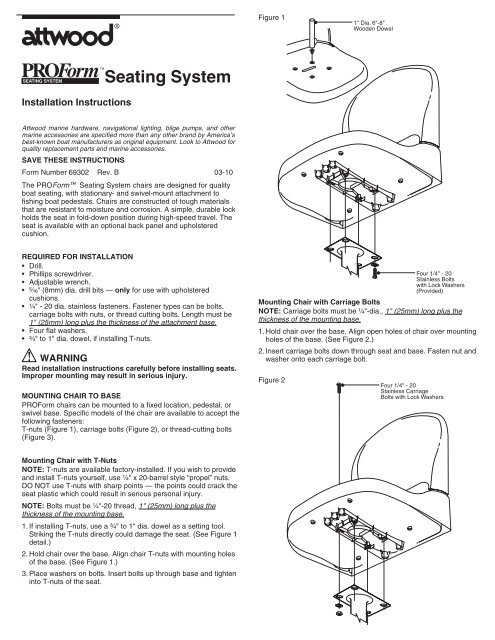 69302 ProForm Seat Install.pm7 - Attwood