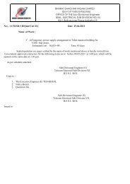 OFFICE OF THE Sub-Divisional Engineer BSNL, ELECTRICAL