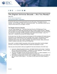 A Digital Universe Decade, Are You Ready? - EMC