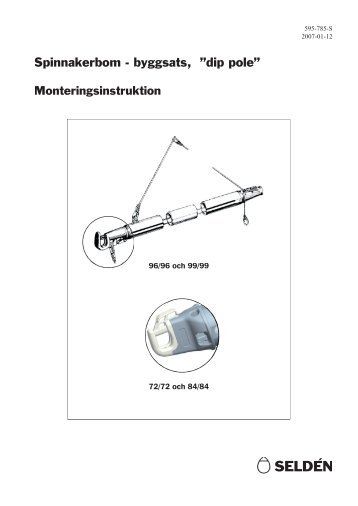 Spinnakerbom - byggsats, âdip poleâ - SeldÃ©n Mast