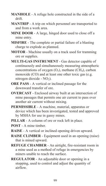 Metal and Nonmetal National Mine Rescue Contest Rules