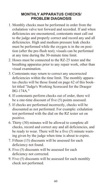 Metal and Nonmetal National Mine Rescue Contest Rules