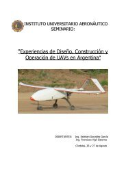 ““Experiencias de Diseño, Construcción y Operación de UAVs en ...