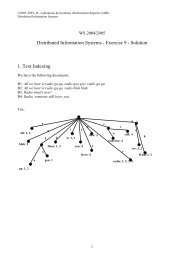 Distributed Information Systems - Exercise 9 - Solution ... - LSIR - EPFL