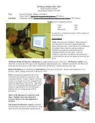 AP Course Syllabus 2012-13.pdf - St. Charles Preparatory School