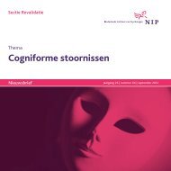 Cogniforme stoornissen - NIP