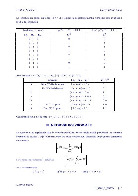 codage de canal codes de convolution