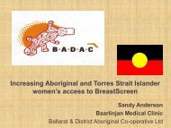 Increasing Aboriginal and Torres Strait Islander women's ... - APNA