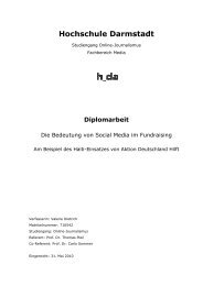 Hochschule Darmstadt - Fundraising & Sozialmarketing!