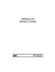 MANUAL DE INSTRUCCIONES PC3OOO - DSC