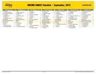 ENCORE FAMILY Schedule - September, 2013 - Starz