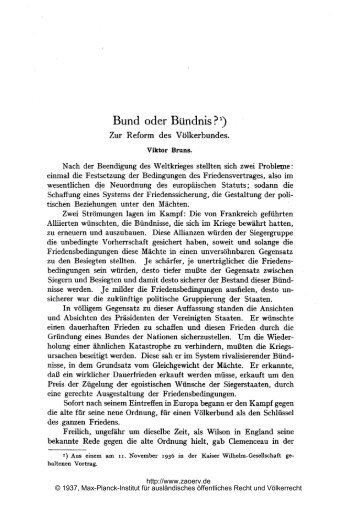 Bund oder BÃ¼ndnis?) - Zeitschrift fÃ¼r auslÃ¤ndisches Ã¶ffentliches ...