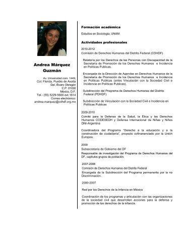 Andrea Márquez Guzmán - Comisión de Derechos Humanos del ...