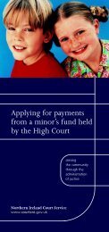 Applying for payments from a minor's fund held by the High Court