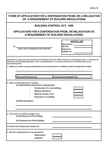 Relaxation of the Building Regulations.pdf