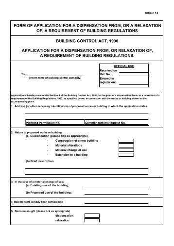 Relaxation of the Building Regulations.pdf