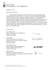 Port Lands Letter Sept19 - Cities Centre - University of Toronto