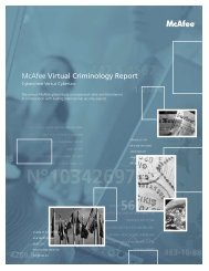 McAfee Virtual Criminology Report - Fatal System Error