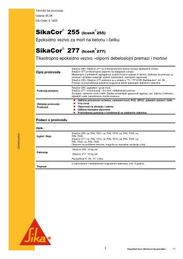 SikaCor 255 - Sika Croatia