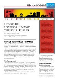 riesgos de recursos humanos y riesgos legales - National Crop ...