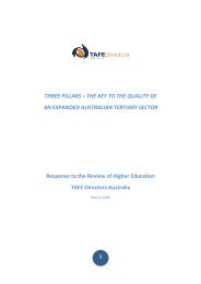 THREE PILLARS - TAFE Directors Australia