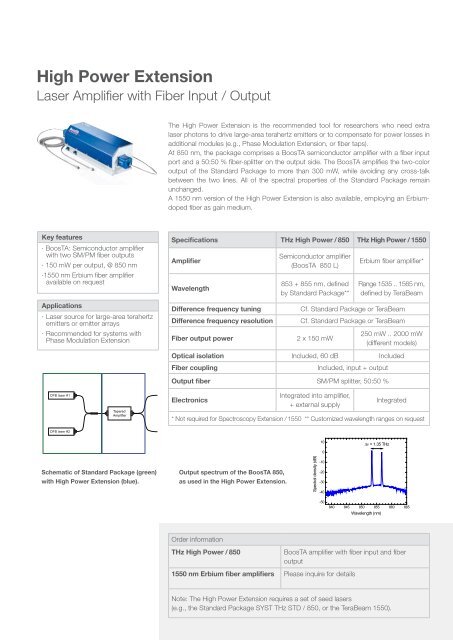 Time-Domain Terahertz - Toptica