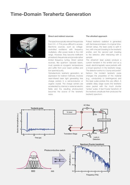 Time-Domain Terahertz - Toptica