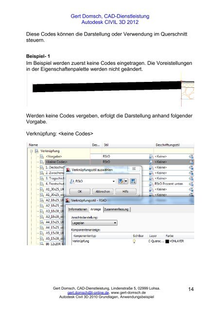 Kostenermittlung (Mengen) - Gert Domsch, CAD-Dienstleistung