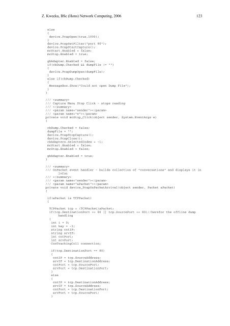 Application Layer Covert Channel Analysis and ... - Bill Buchanan