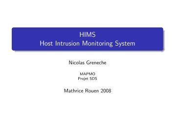 HIMS Host Intrusion Monitoring System