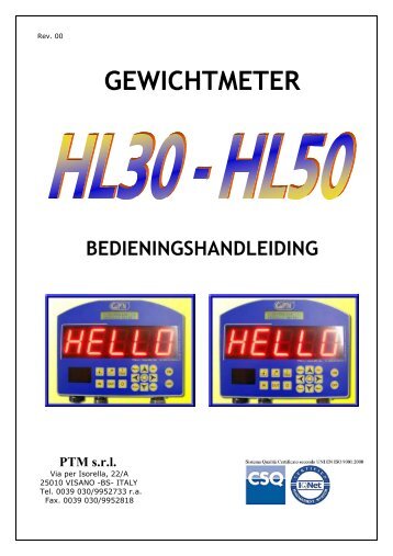 Weeginrichting PTM HL50