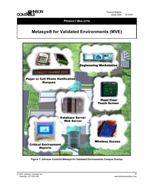 Metasys® for Validated Environments (MVE ... - Johnson Controls