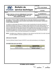 Bulletin de service technique - Hyundai Canada