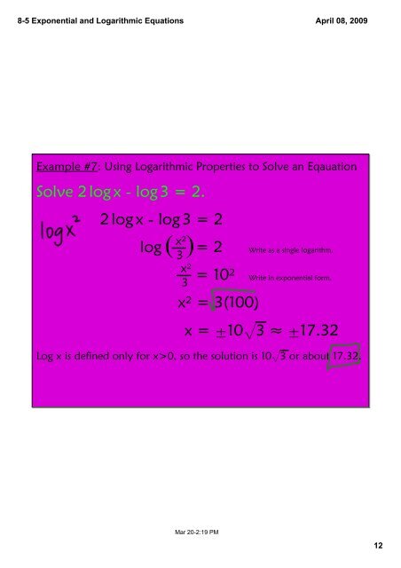 8-5 Exponential and Logarithmic Equations.pdf