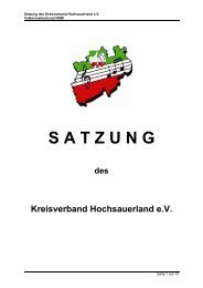 S A T Z U N G - Volksmusikerbund NRW e.V.