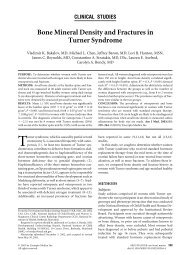 Bone Mineral Density and Fractures in Turner Syndrome