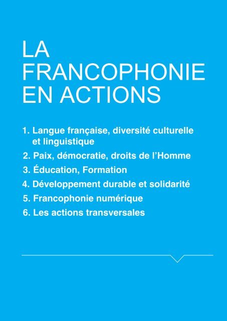 Le dossier de presse - Organisation internationale de la Francophonie