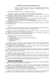 Portaria GM/MS nÂº 698/2006 - Secretaria da SaÃºde