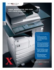 Xerox Duplex Printer-Copier WorkCentre Pro 416Si Product Brochure