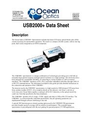 USB2000+ Data Sheet - Ocean Optics