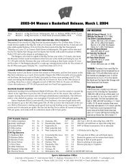 2003-04 Women's Basketball Release, March 1 ... - UWBadgers.com